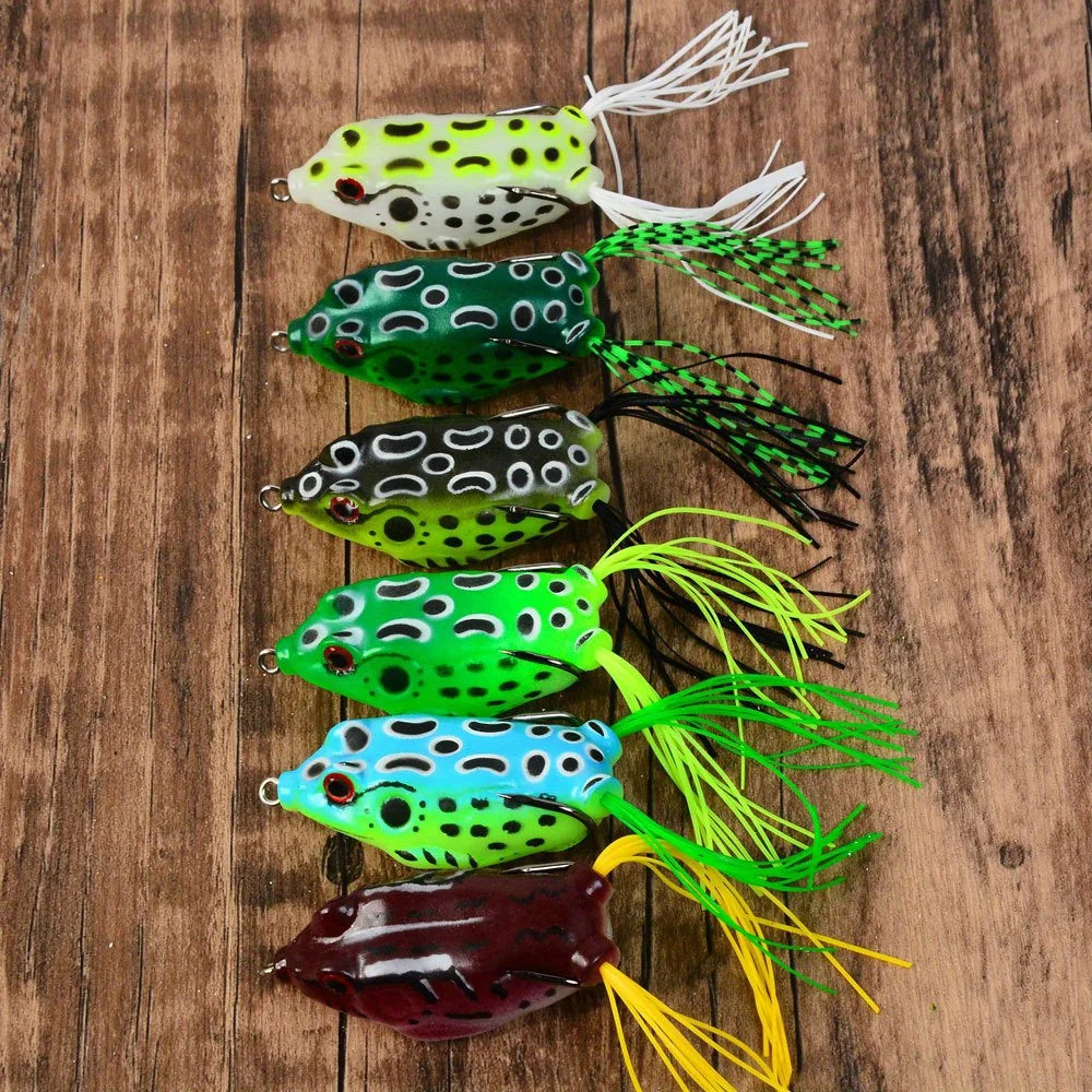 Kit De 6 Leurres Wobblers Grenouille Pour La Pêche