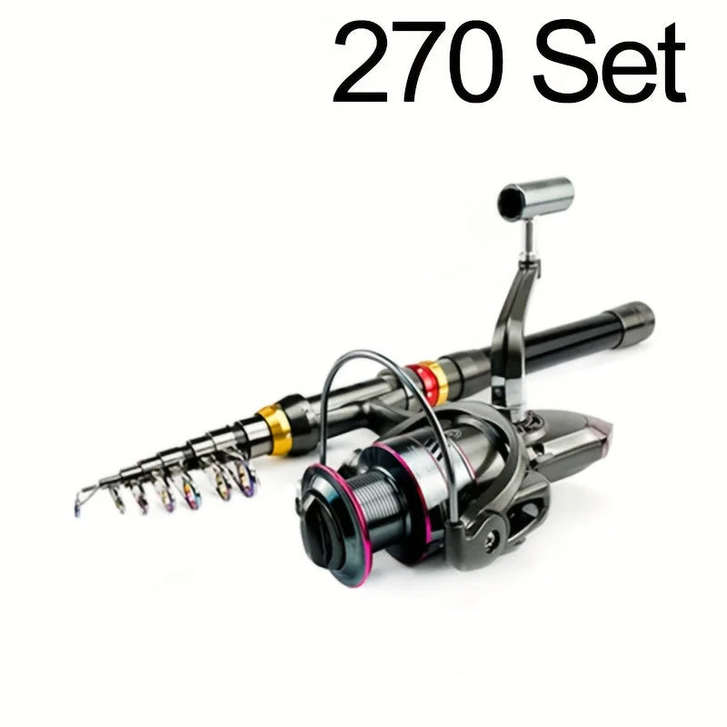 Kit De Canne À Pêche Télescopique En Fibre De Carbone — Canne 2,7 m + Moulinet 4000, photo 10