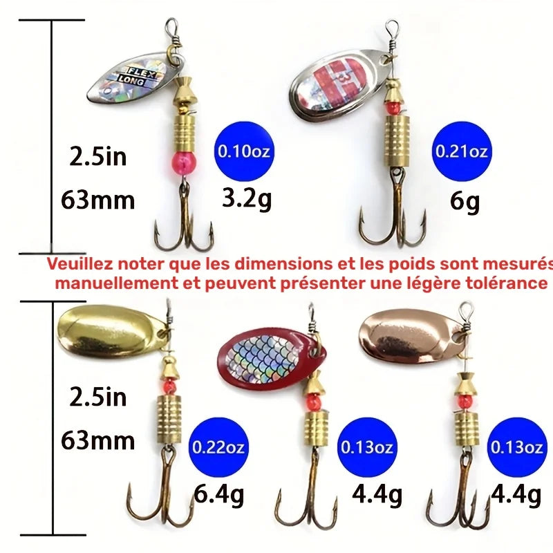 Kit De Leurres À Plumes Avec Boîte 10 Pièces — photo 3