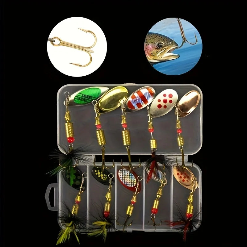 Kit De Leurres À Plumes Avec Boîte 10 Pièces — illustration 2 Image