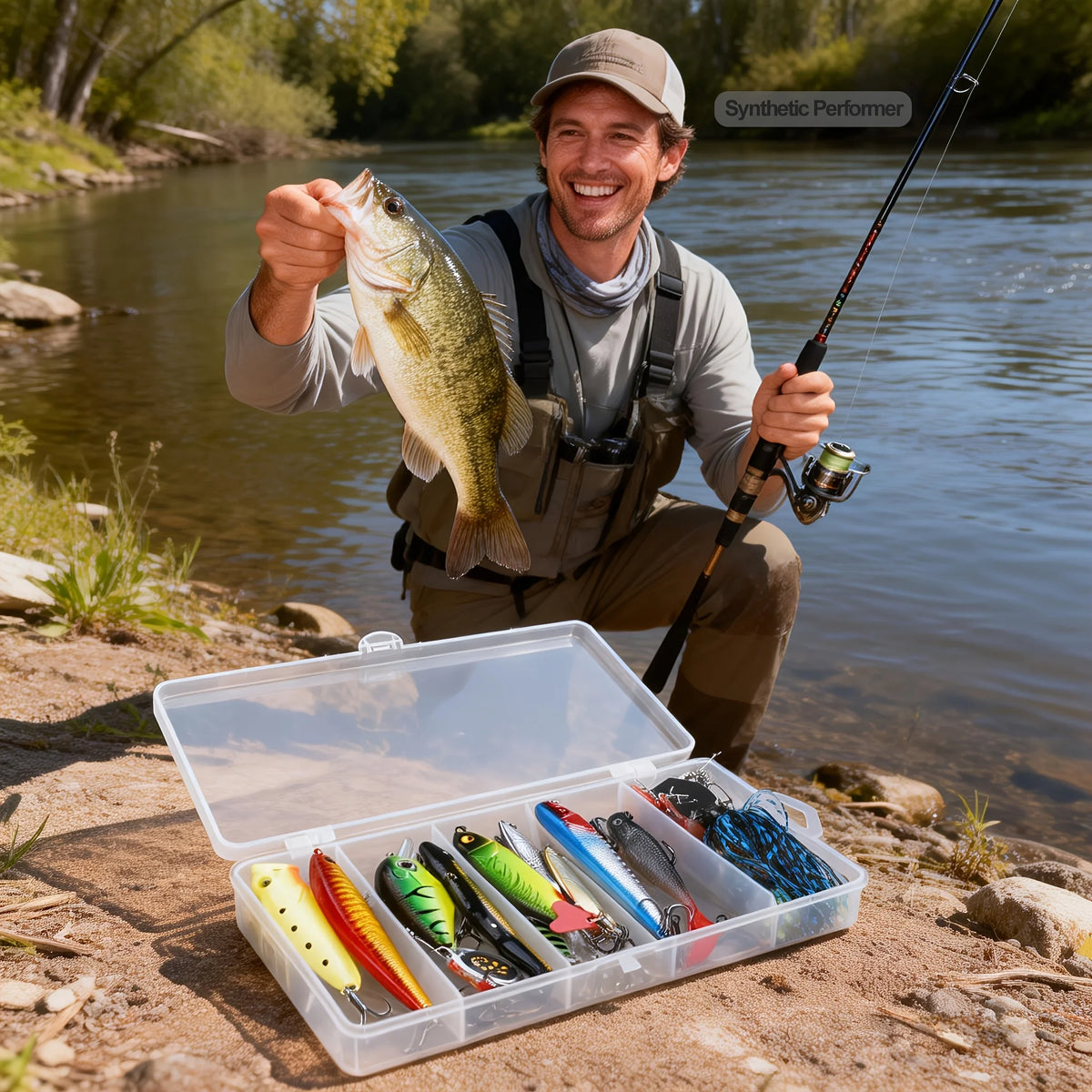 Kit De Leurres De Pêche Avec Boîte De Rangement — photo 4