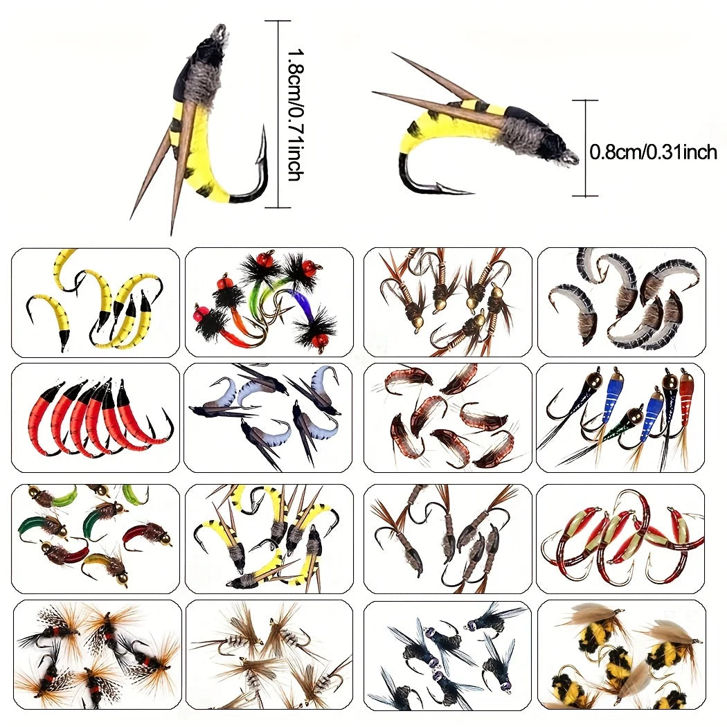 Kit De Mouches De Pêche À La Mouche Assorties