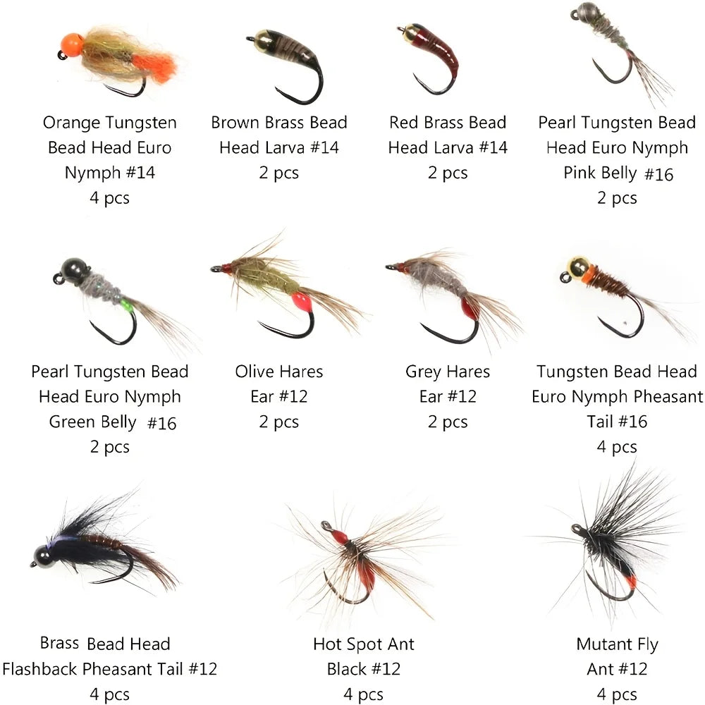 Kit de Mouches de Pêche en Acier Carbone — photo 2