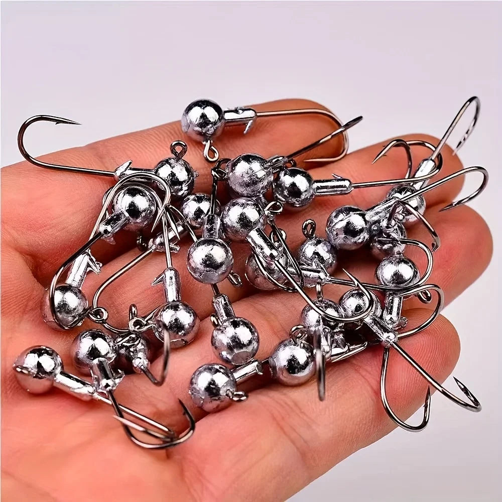 Kit De Pêche Avec 49 Leurres Souples Et Têtes Plombées — photo 3
