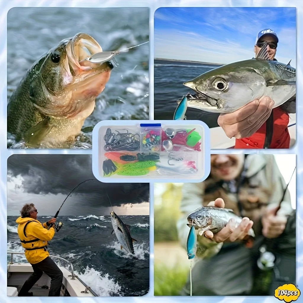Kit De Pêche Complet Avec Leurres Et Accessoires — photo 5