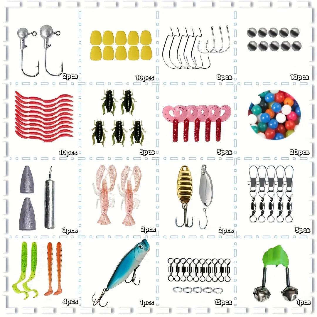 Kit De Pêche Complet Avec Leurres Et Accessoires — illustration 3 Image