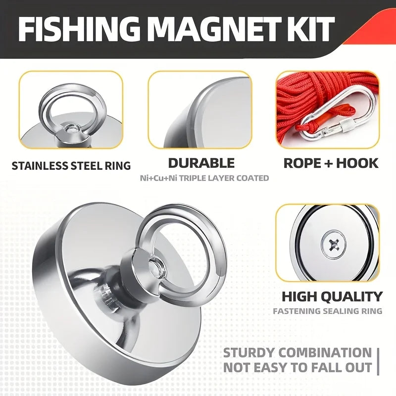 Kit De Récupération Magnétique Avec Corde 10 M — photo 4