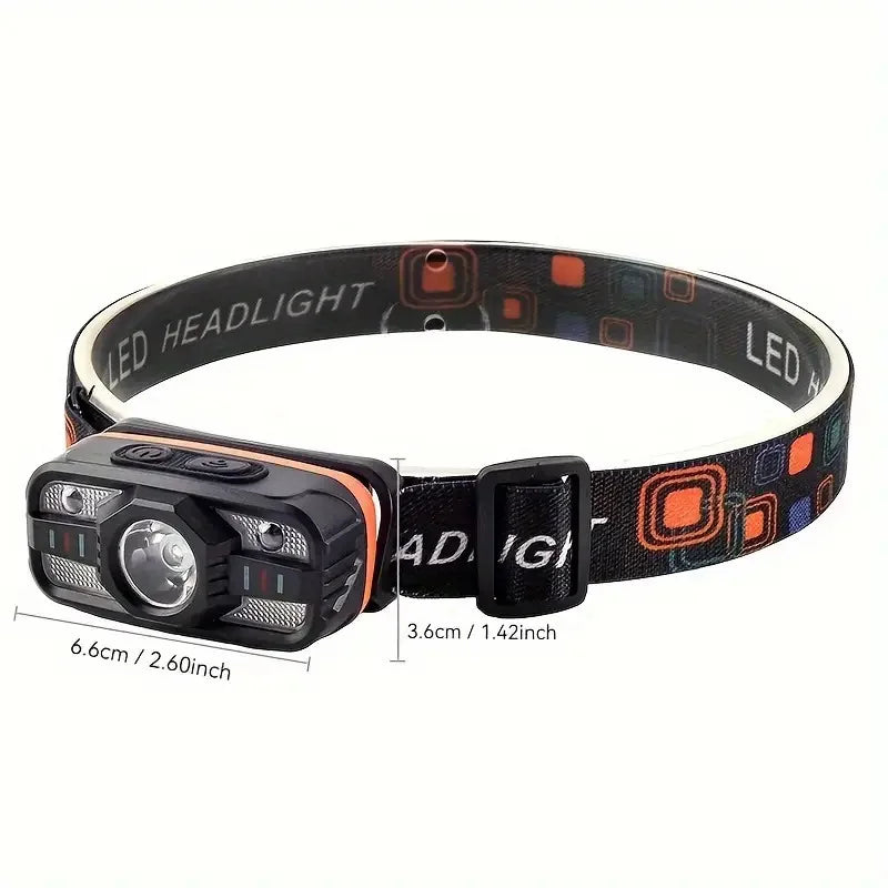 Lampe Frontale LED Rechargeable IPX7 pour Pêche Nocturne — photo 5