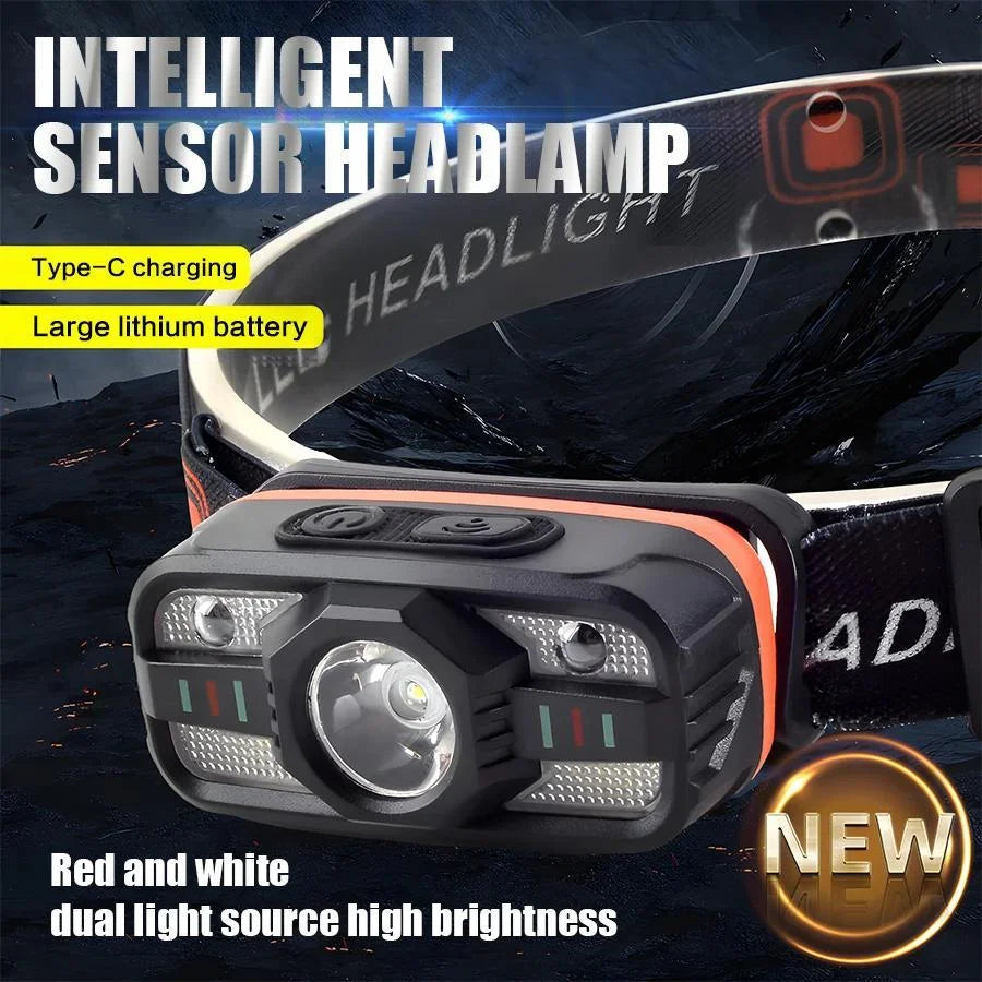 Lampe Frontale LED Rechargeable IPX7 pour Pêche Nocturne — photo 8