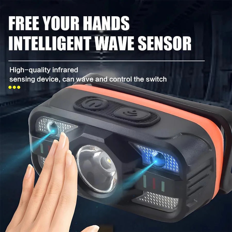 Lampe Frontale LED Rechargeable IPX7 pour Pêche Nocturne — photo 9