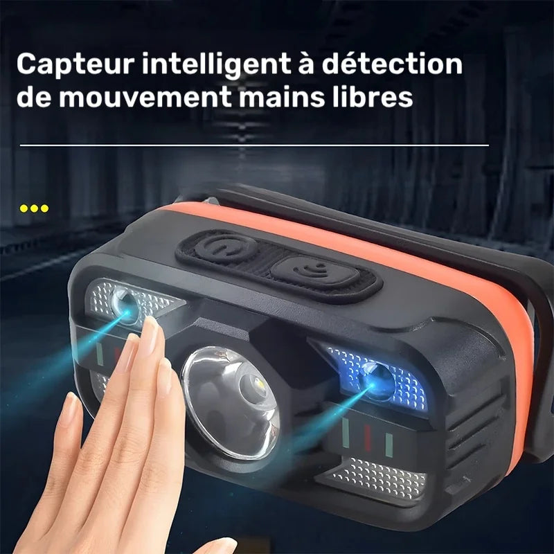 Lampe Frontale LED Rechargeable IPX7 pour Pêche Nocturne — illustration 3 Image