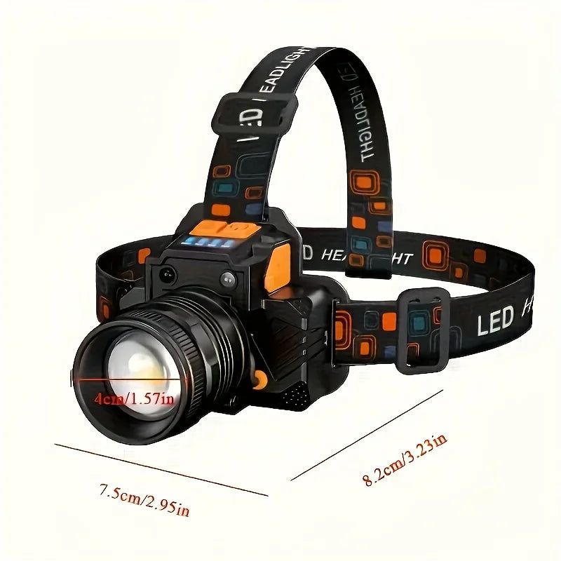 Lampe Frontale LED Rechargeable XHP160 en Aluminium