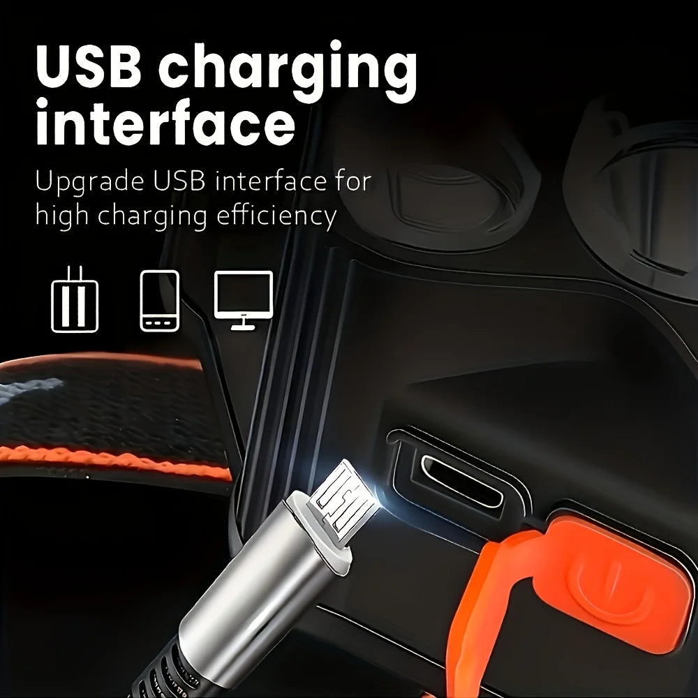 Lampe Frontale Rechargeable USB 3 Modes LED — photo 7