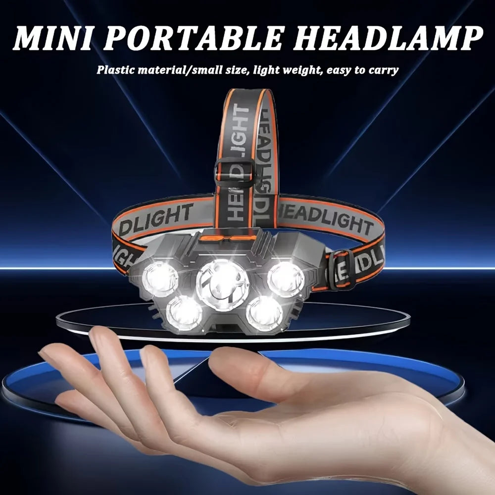 Lampe Frontale Rechargeable USB 3 Modes LED — illustration 2 Image