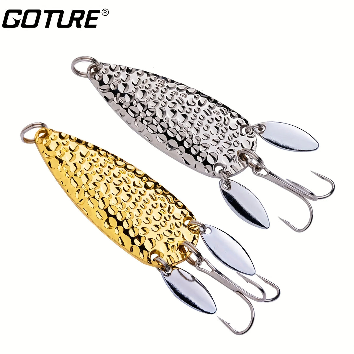 Leurre à Pêche Rotatif Argenté 24 g