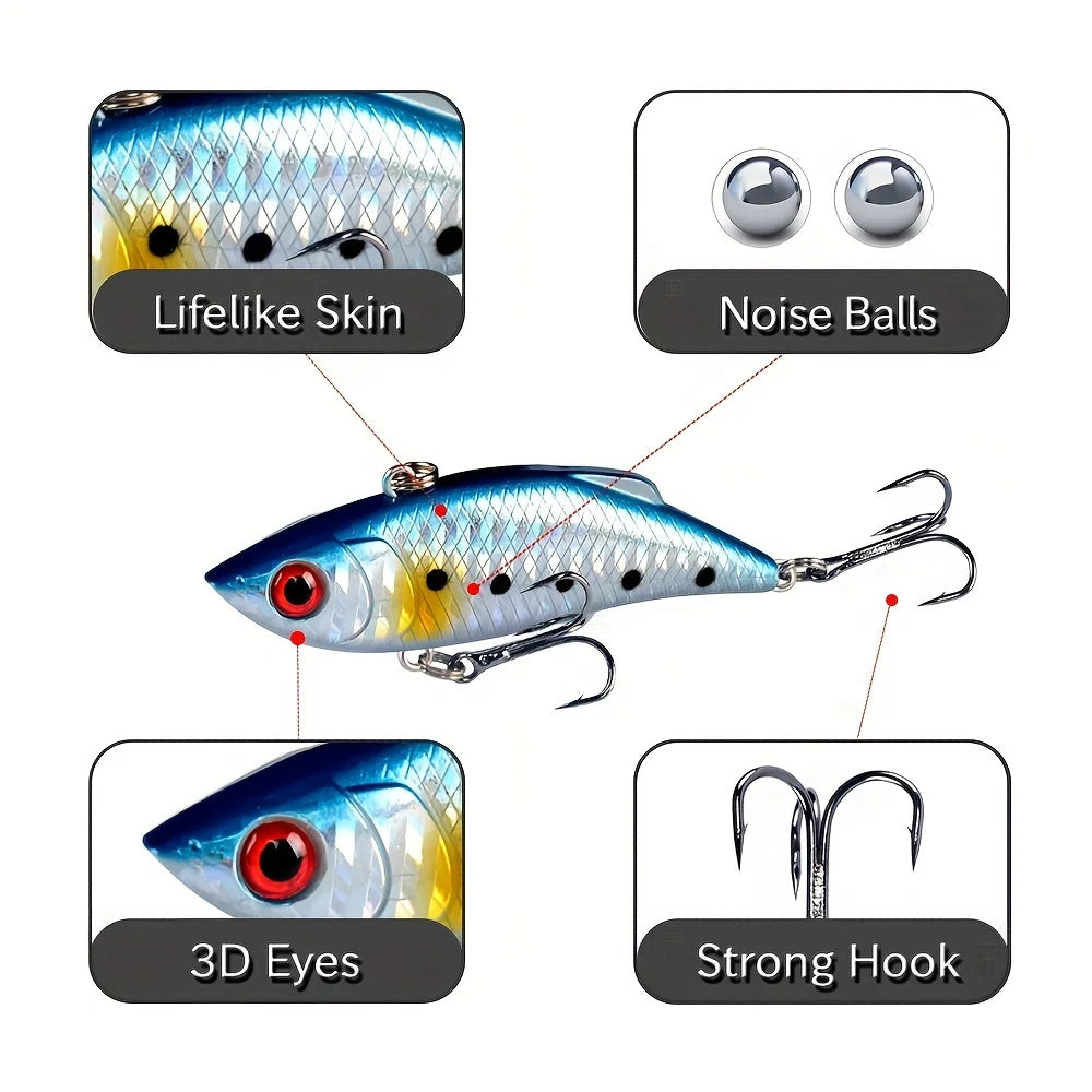 Leurre Crankbait Sans Lèvre 5 Pièces — photo 5