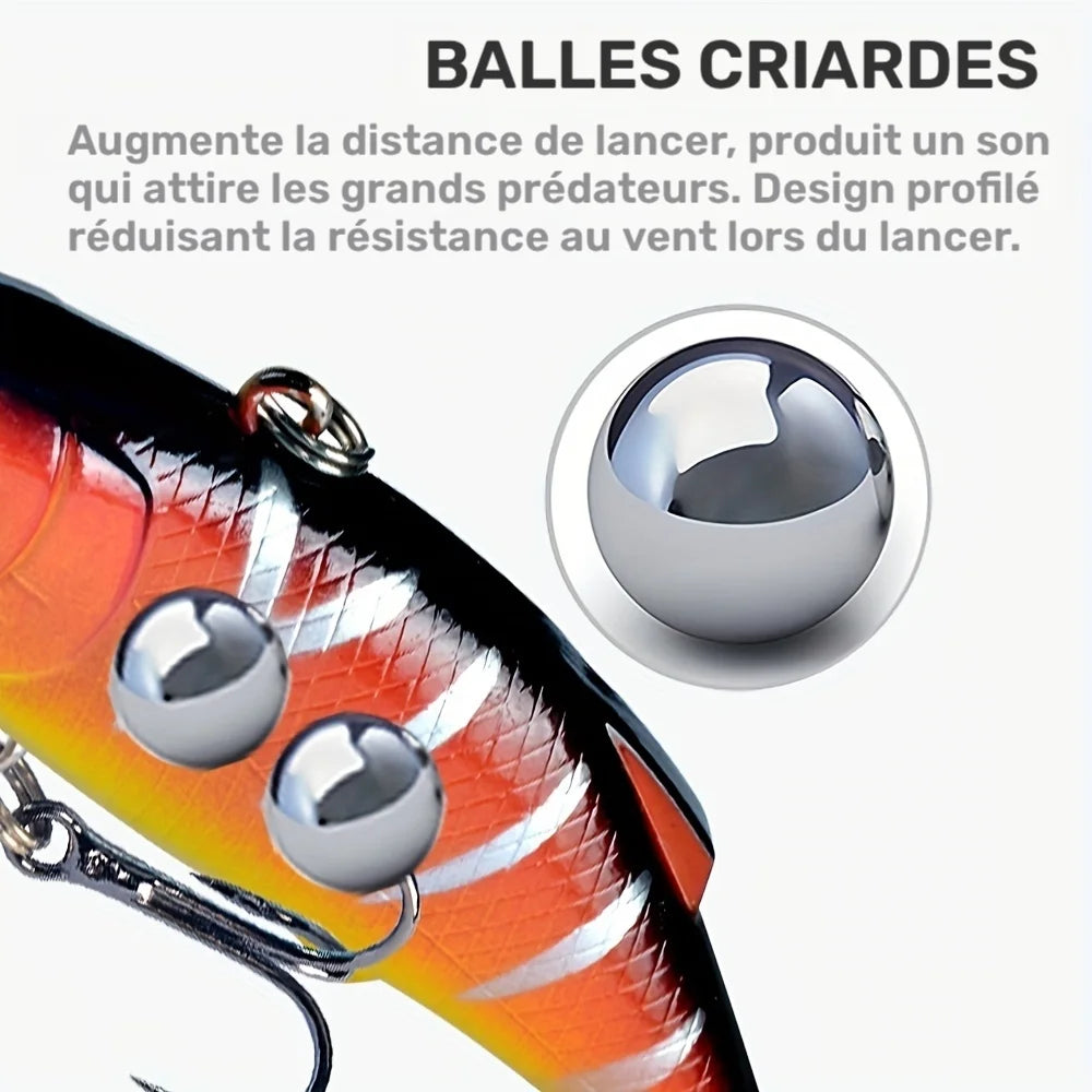 Leurre Crankbait Sans Lèvre 5 Pièces — photo 7
