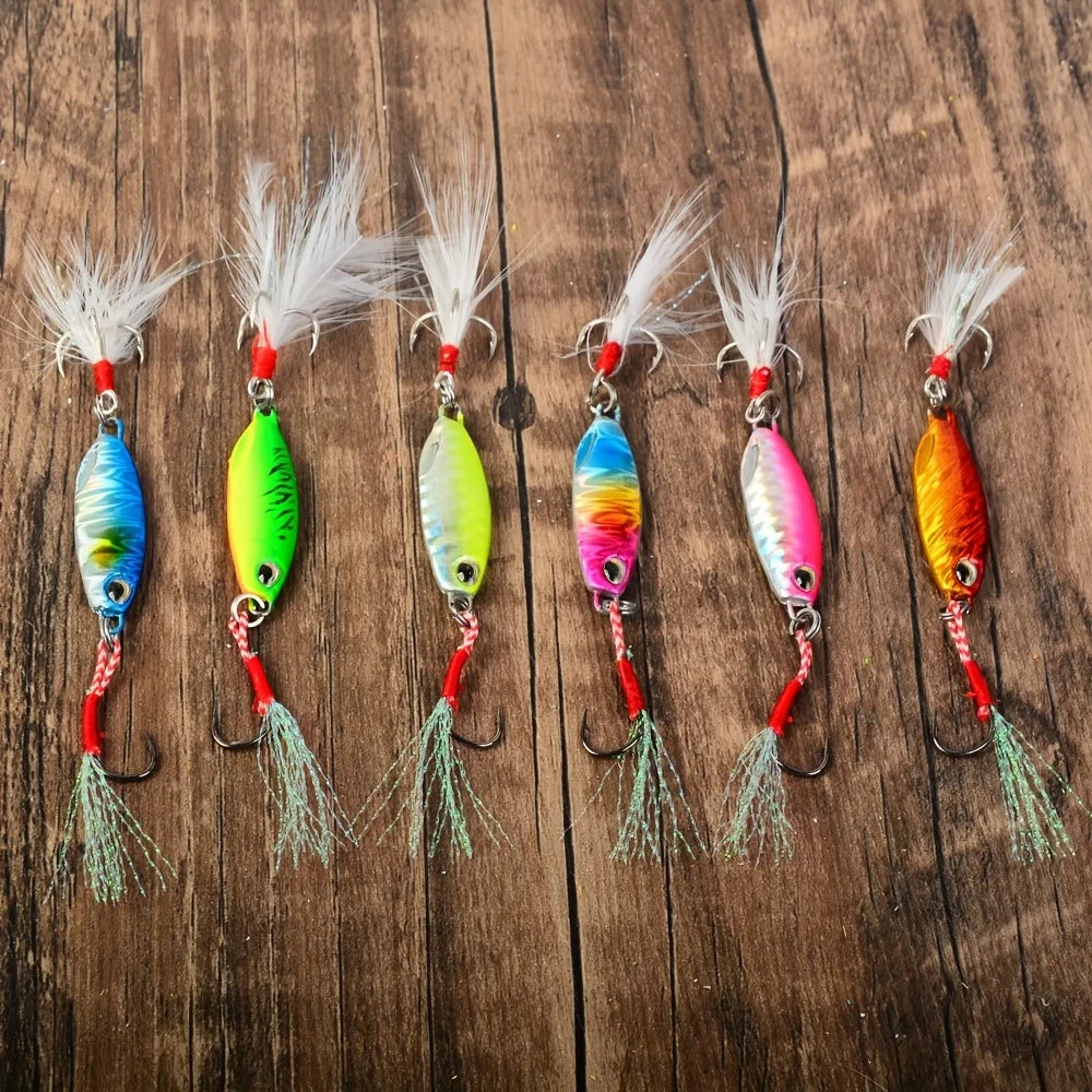 Leurre De Pêche En Métal 6 Pièces — Leurre 15 g