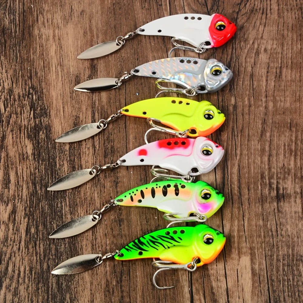 Leurre De Pêche Métal VIB 6 Pièces