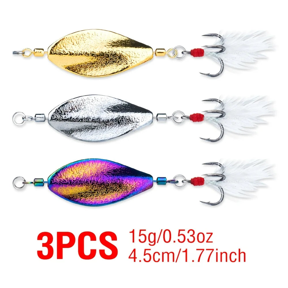 Leurre De Pêche Rotatif En Alliage De Zinc — photo 9