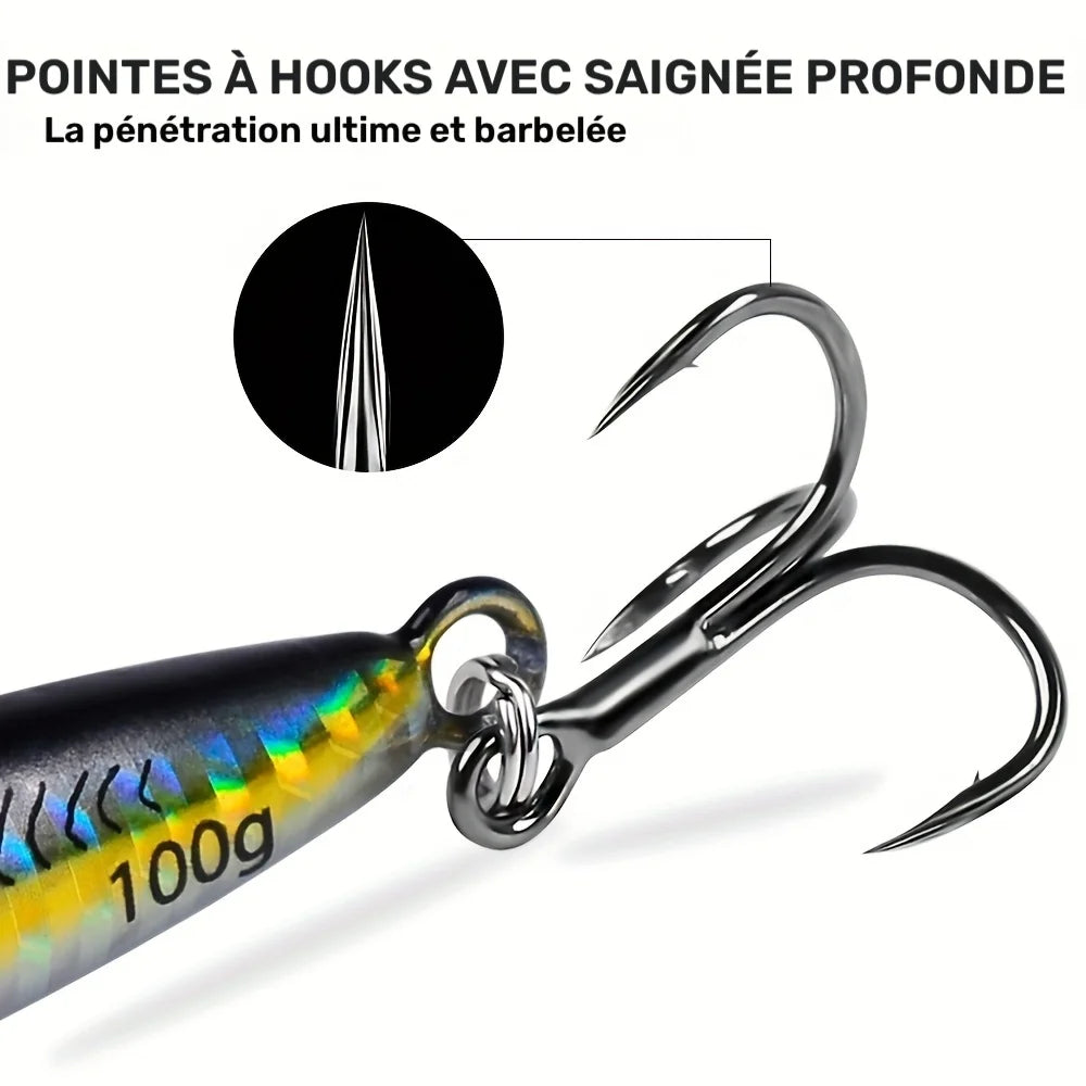 Leurre Lumineux 3D Avec Hameçons Plumés — photo 3
