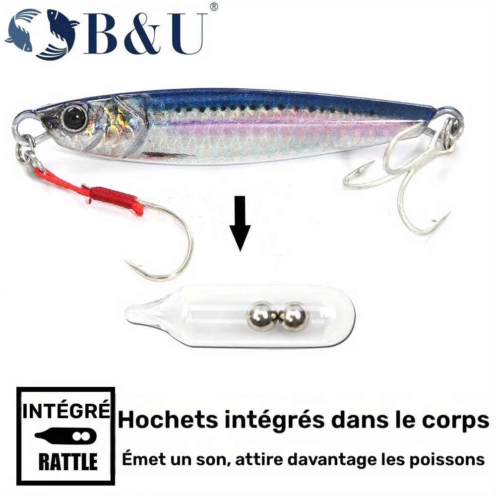 Leurre Métallique Rattle Jig pour Pêche en Mer — photo 3