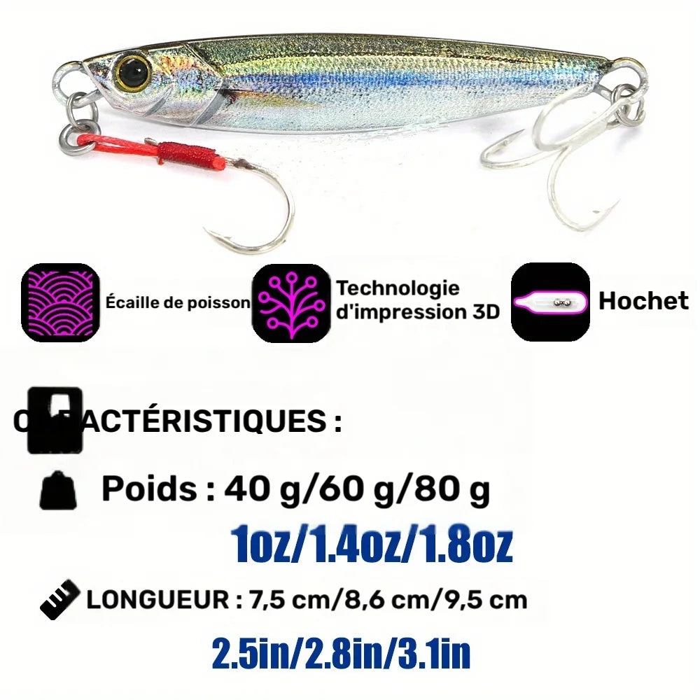 Leurre Métallique Rattle Jig pour Pêche en Mer — photo 4