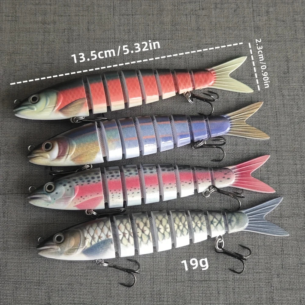 Leurre Minnow Coulant Multi-Segments 13,5 Cm — photo 3