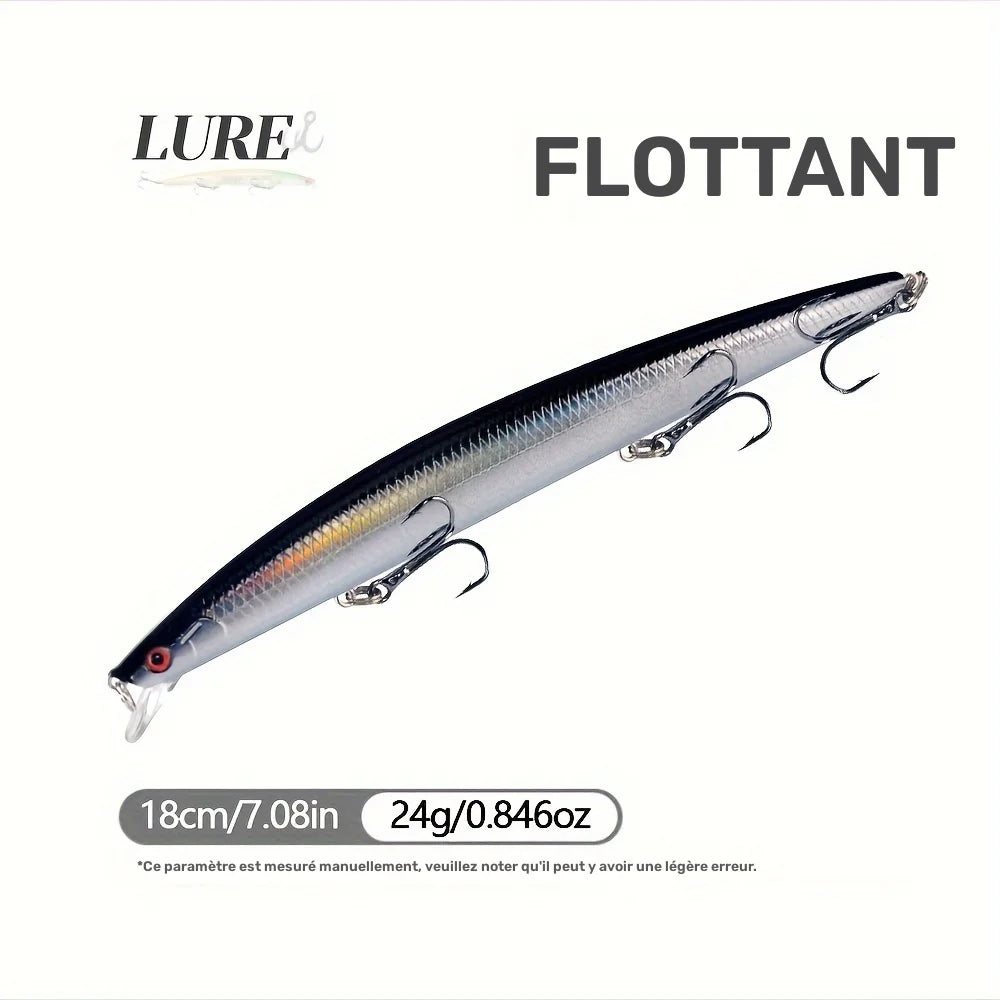 Leurre Minnow Flottant Dur pour Pêche — photo 2