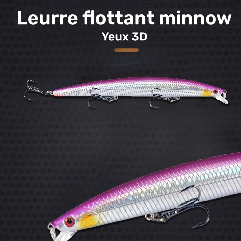 Leurre Minnow Flottant Dur pour Pêche — photo 4