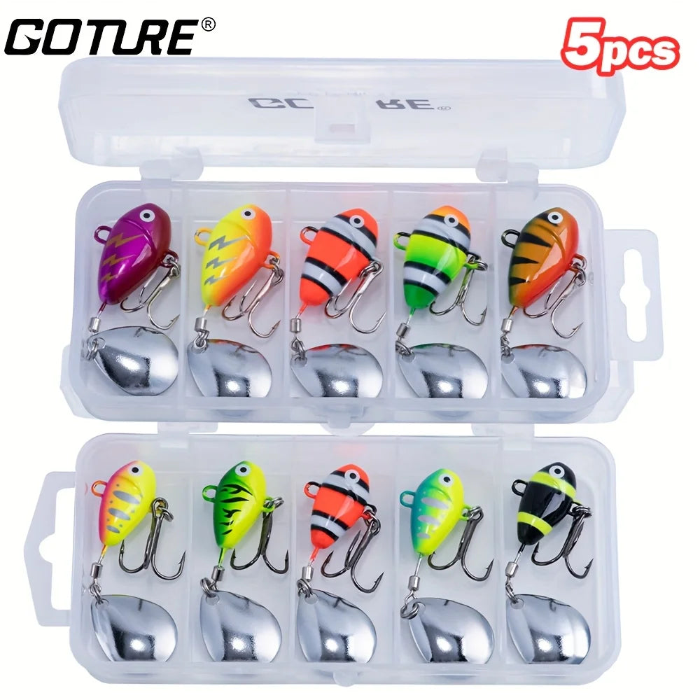 Leurre Rotatif Poisson Métal à Hameçons Vifs — photo 3