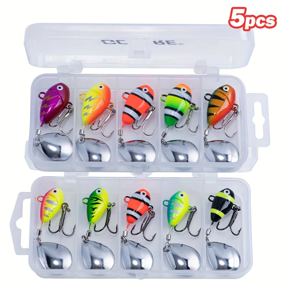 Leurre Rotatif Poisson Métal à Hameçons Vifs — photo 8