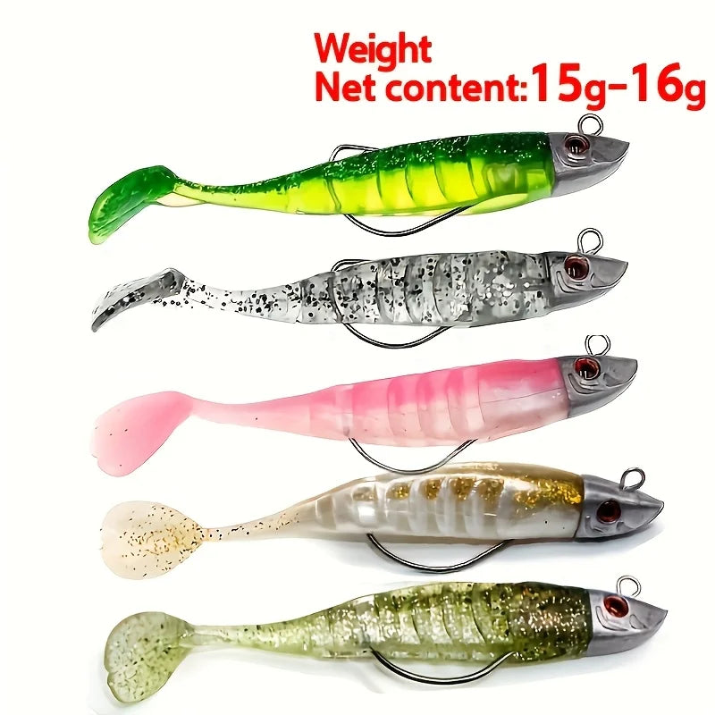 Leurre Souple Bicolore en Forme de Poisson — photo 10