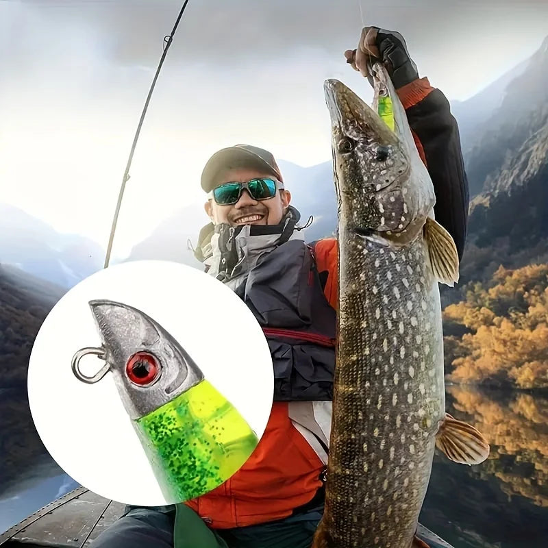 Leurre Souple Bicolore en Forme de Poisson — illustration 2 Image