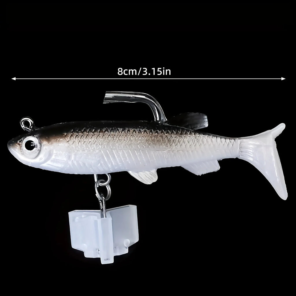 Leurre Souple de Pêche 5 Pièces 8 cm en PVC — photo 4