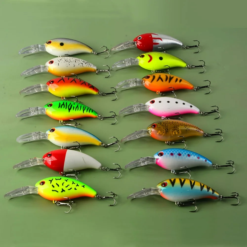 Leurres Crankbait 14 Pièces Pour Pêche