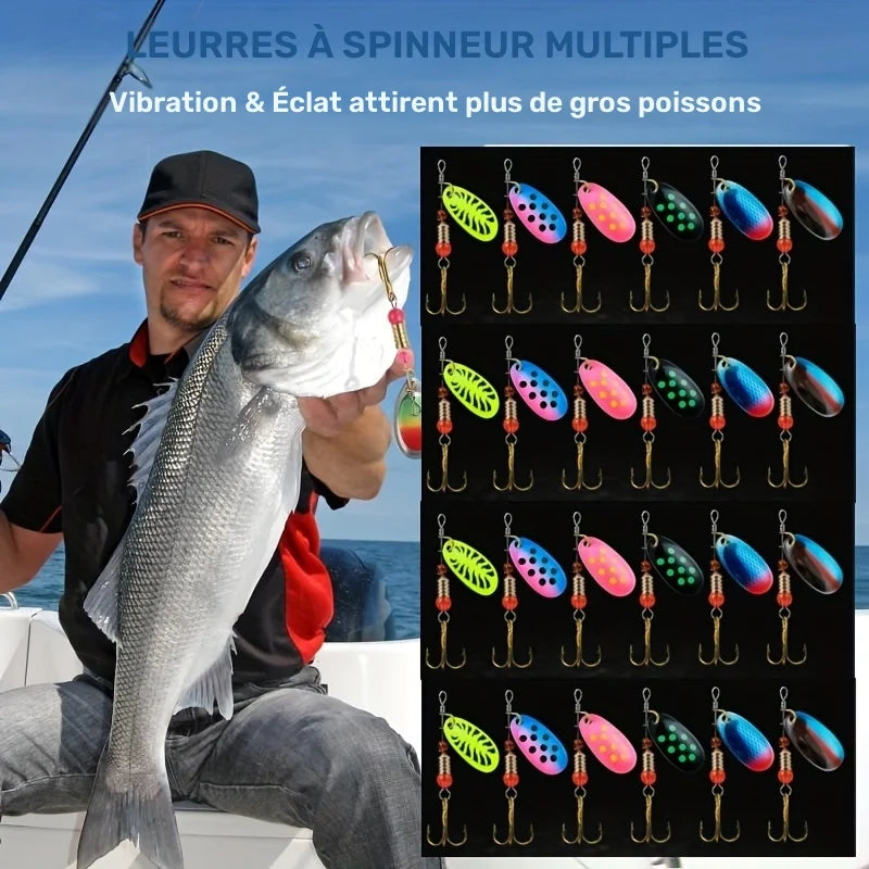 Leurres de Pêche Métal Pailleté pour Truite — photo 8