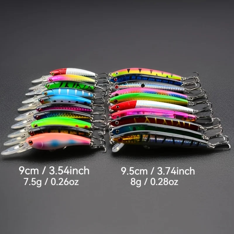 Leurres de Pêche Minnow en Plastique 20 Pièces — photo 6