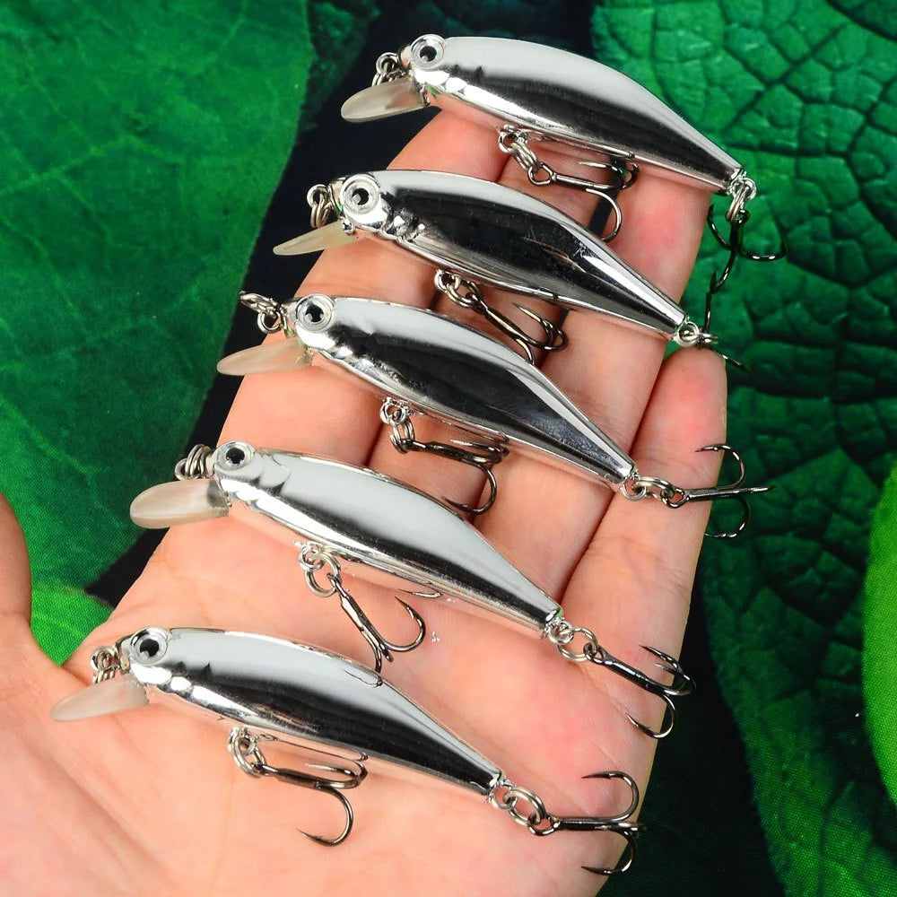 Leurres Minnow Coulants Électroplaqués pour Pêche — photo 4