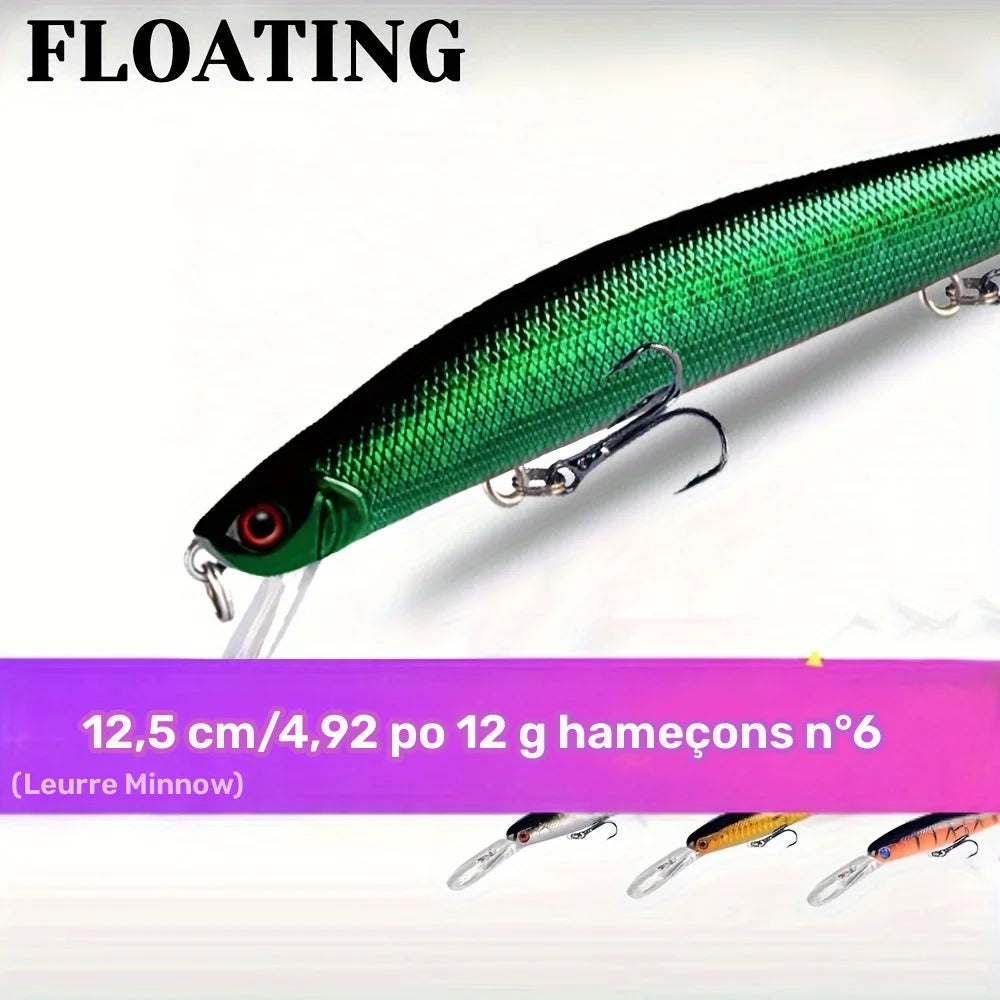 Leurres Minnow Flottants 21 Pièces en ABS — photo 2