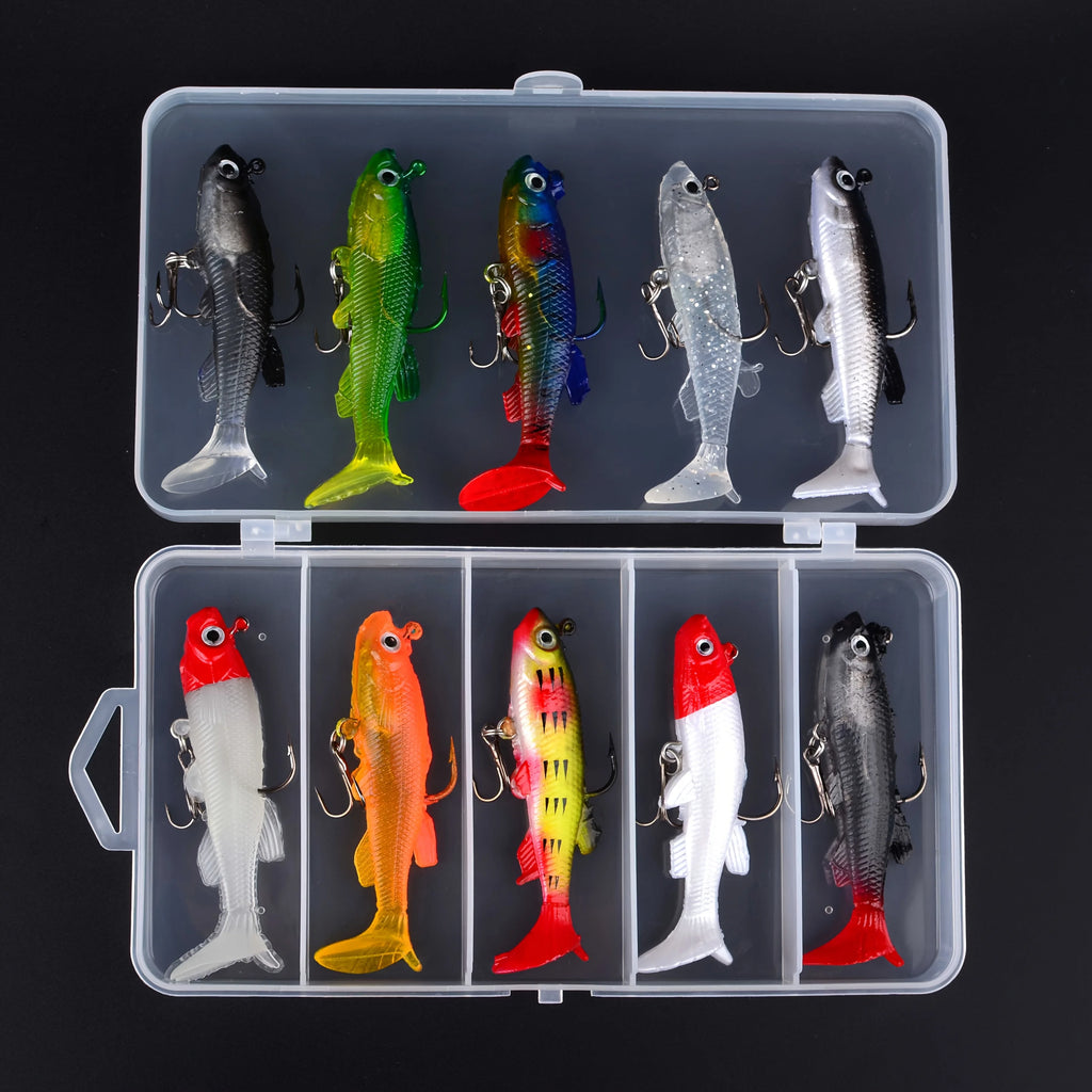 Leurres Souples de Pêche en Silicone 10 Pièces — photo 2