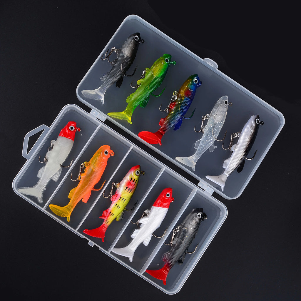 Leurres Souples de Pêche en Silicone 10 Pièces — photo 8