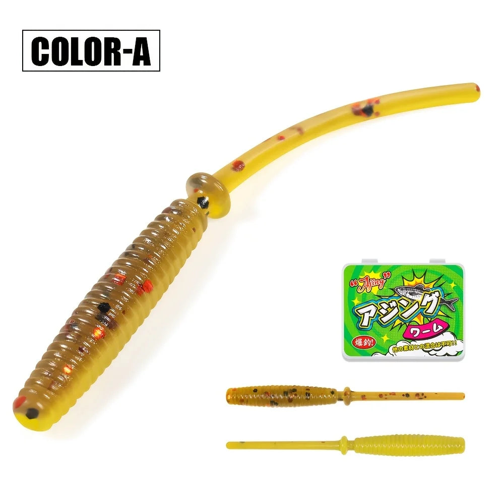 Leurres Souples Flottants Micro Finesse 4,3 Cm — Jaune Points Noirs et Rouges, photo 7
