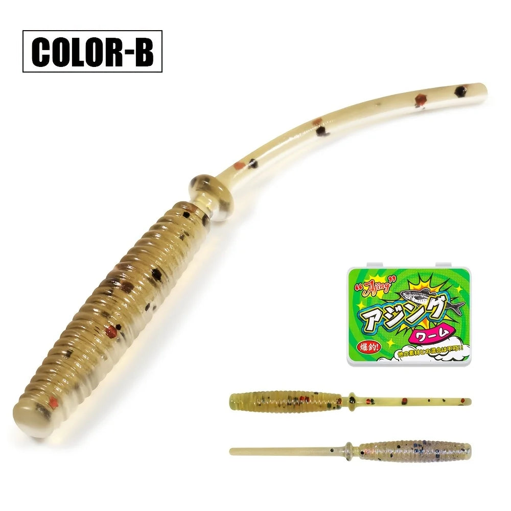 Leurres Souples Flottants Micro Finesse 4,3 Cm — Beige Points Noirs et Rouges, photo 8