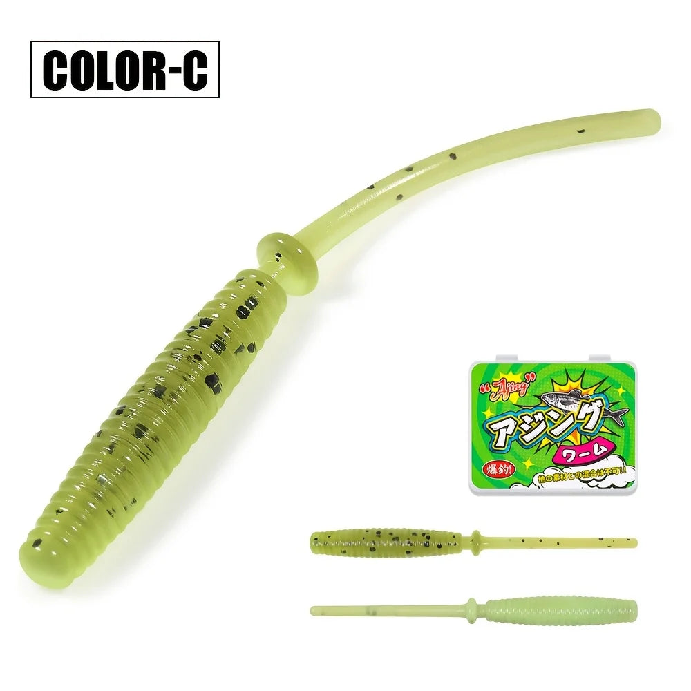 Leurres Souples Flottants Micro Finesse 4,3 Cm — Vert Clair Points Noirs, photo 9