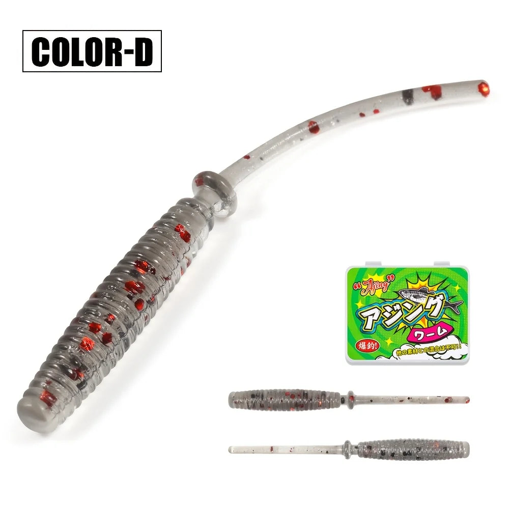 Leurres Souples Flottants Micro Finesse 4,3 Cm — Gris Transparent Points Rouges, photo 10