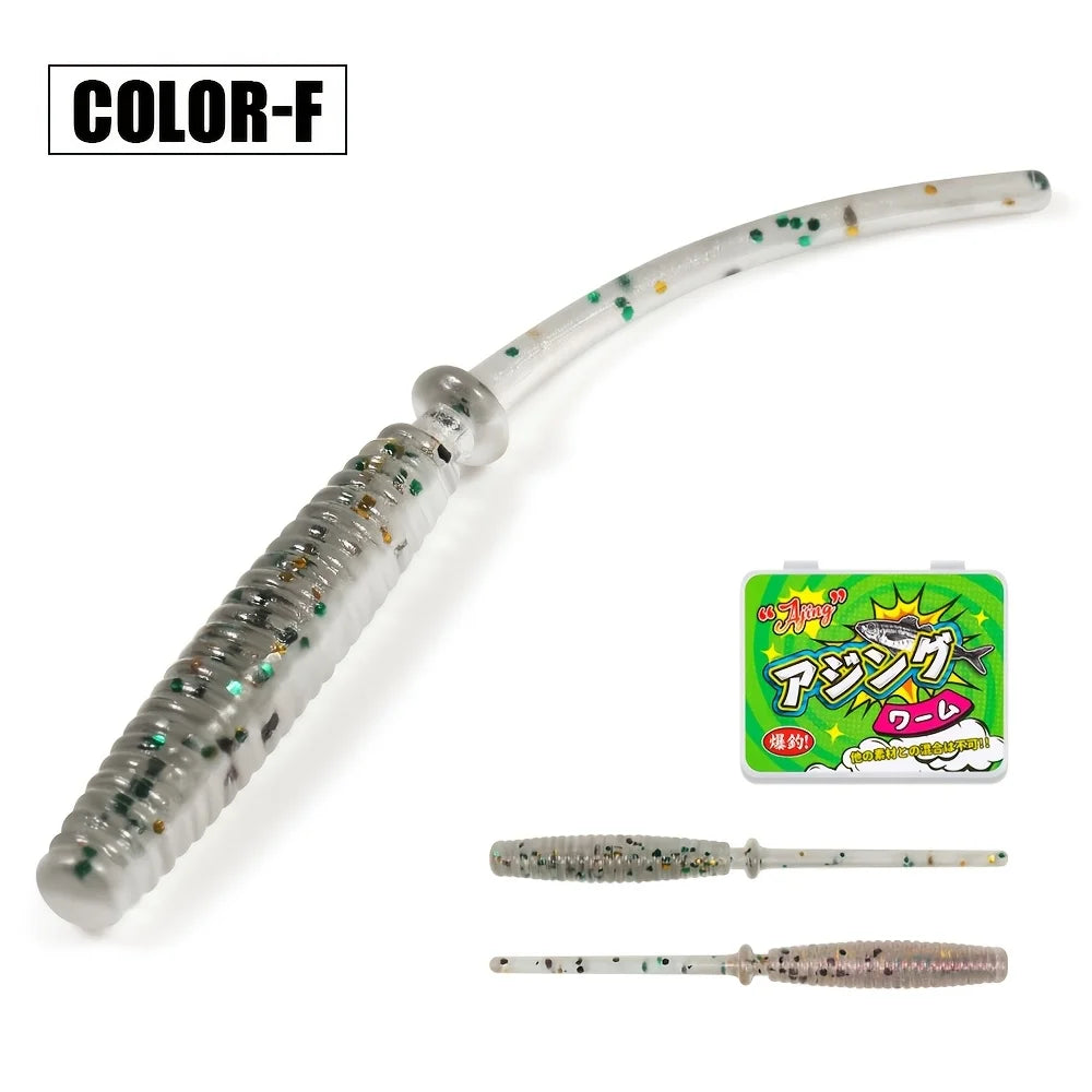 Leurres Souples Flottants Micro Finesse 4,3 Cm — Gris Transparent Points Verts et Dorés, photo 12