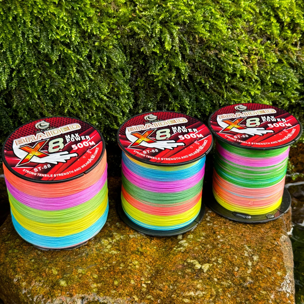 Ligne De Pêche Multicolore 8 Brins PE — photo 8