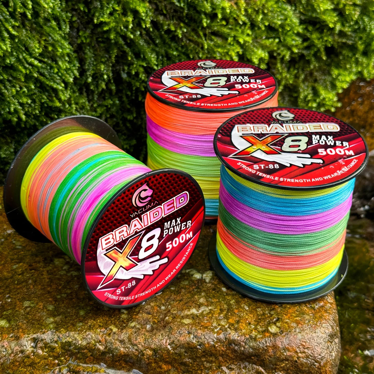 Ligne De Pêche Multicolore 8 Brins PE — photo 17
