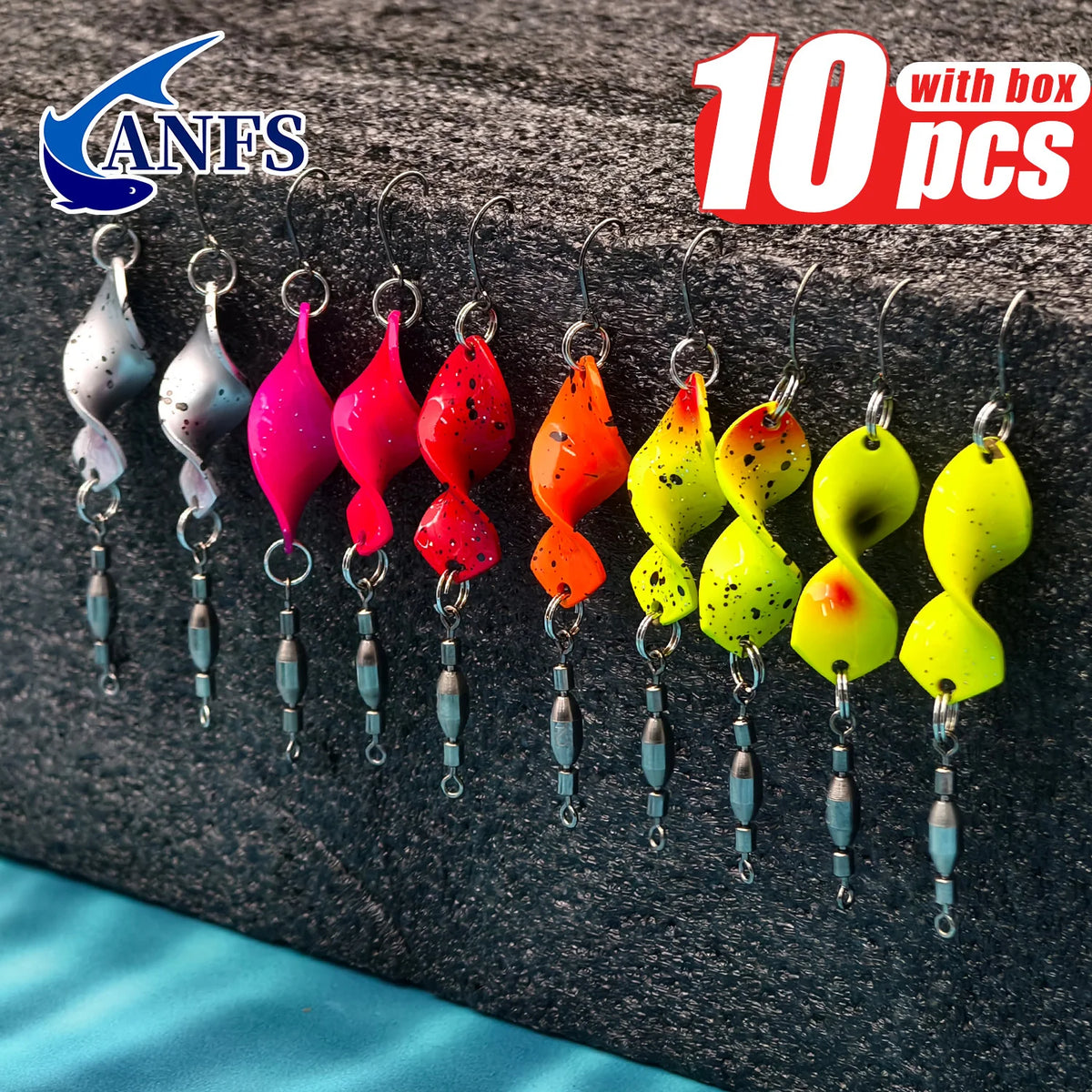 Lot De 10 Cuillères De Pêche En Cuivre Torsadé — photo 7